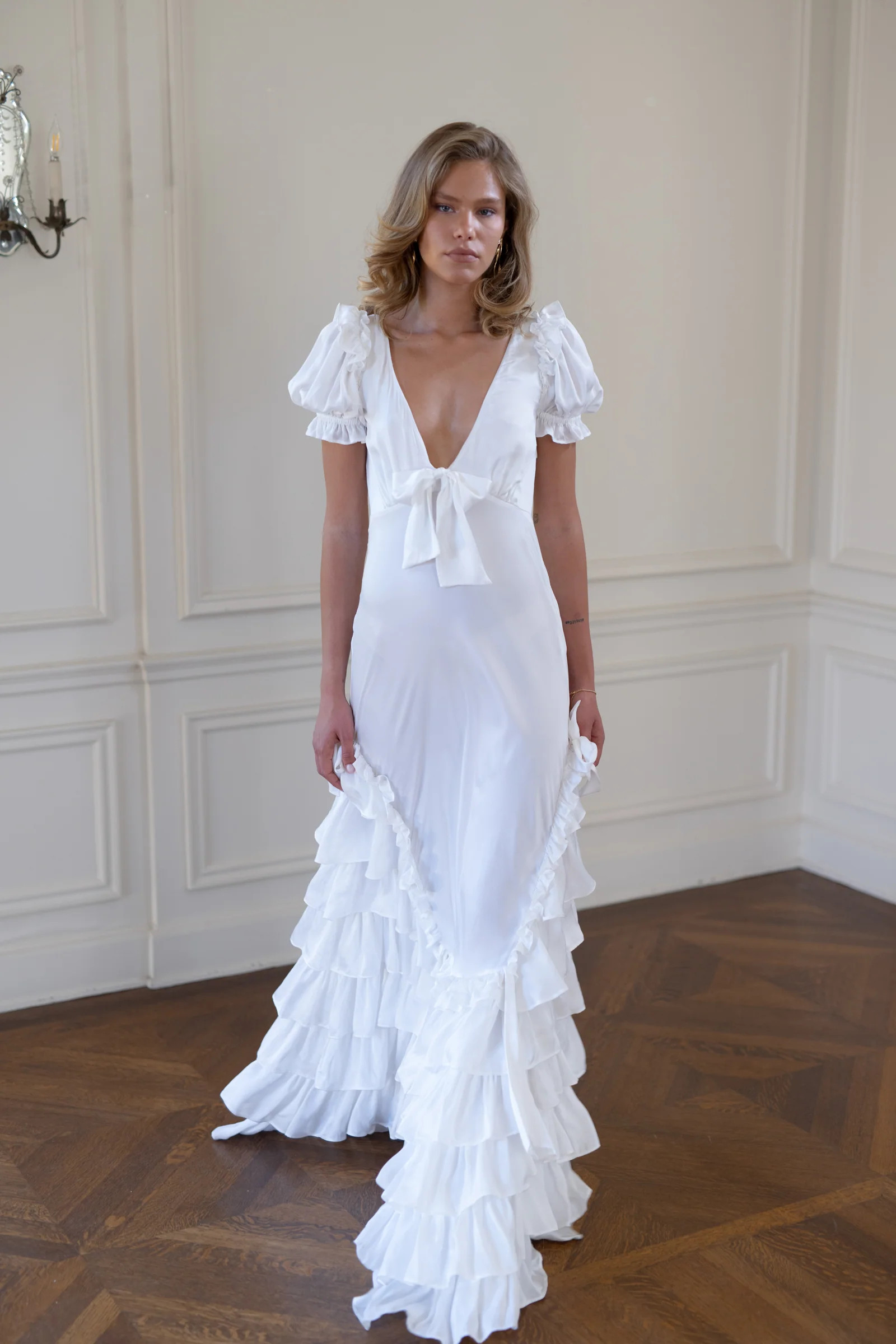 The Ivory Silk Gatsby Slip | Selkie Collection