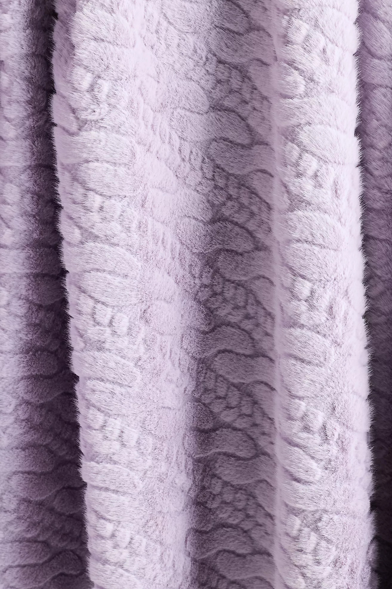 Faux-Fur Cable-Knit Sweater Throw Blanket | Anthropologie (US)