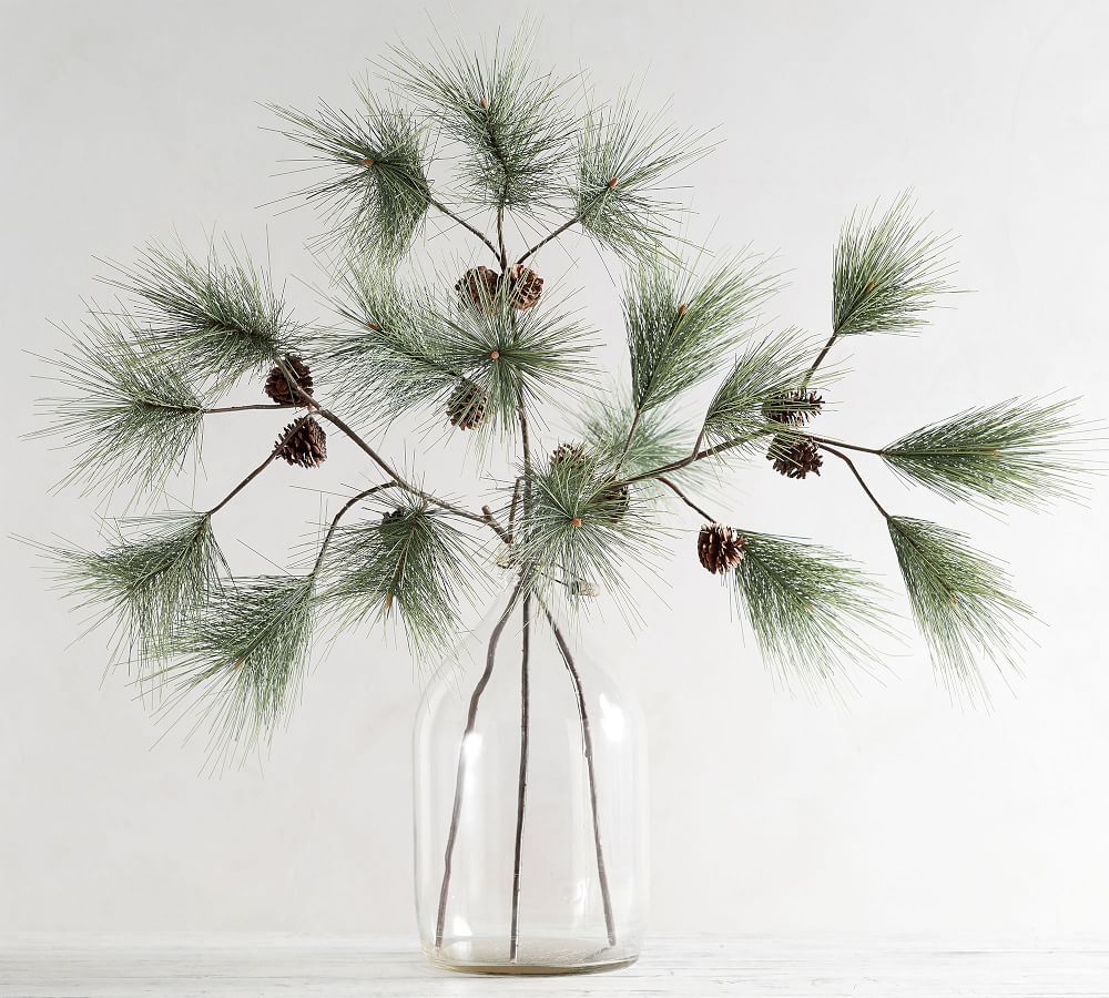 Faux Needle Nose Pine Branches - Set Of 2 | Pottery Barn (US)