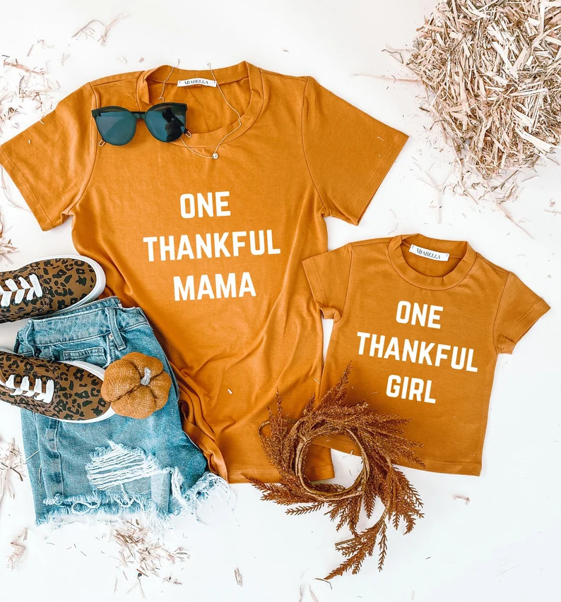 One Thankful Mama  mama and mini shirts  mommy and me fall | Etsy | Etsy (US)