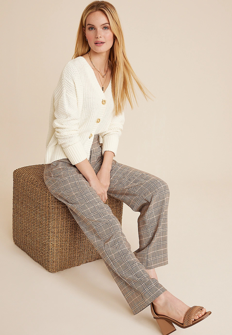 Solid Button Up Cardigan | Maurices