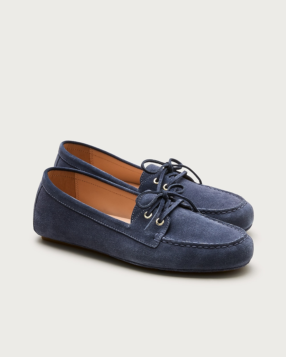 Driving loafers in suede with two sets of laces | J. Crew US