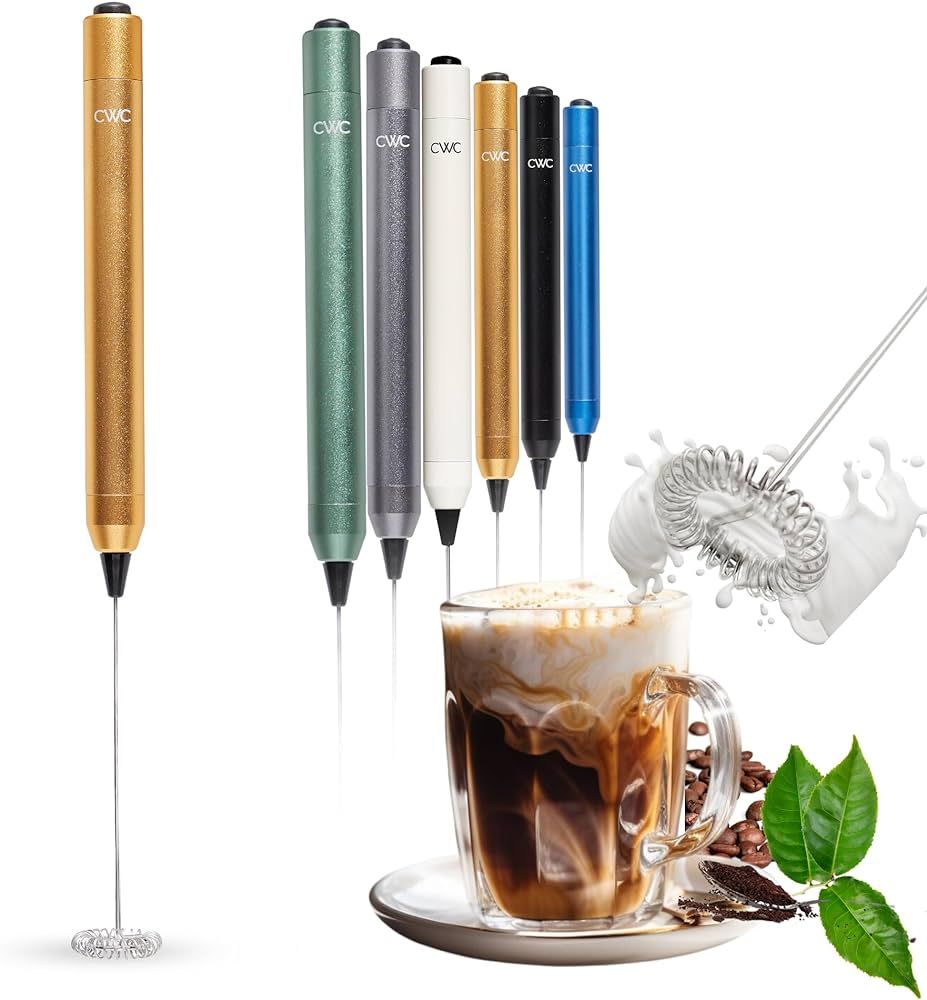 Cook with Color Handheld Milk Frother - Portable Electric Drink Mixer, Coffee Foamer, Hand Blende... | Amazon (US)