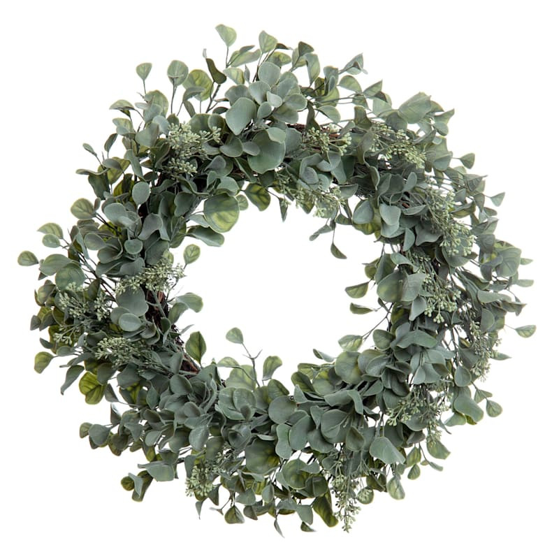 Green Eucalyptus Wreath, 26" | At Home