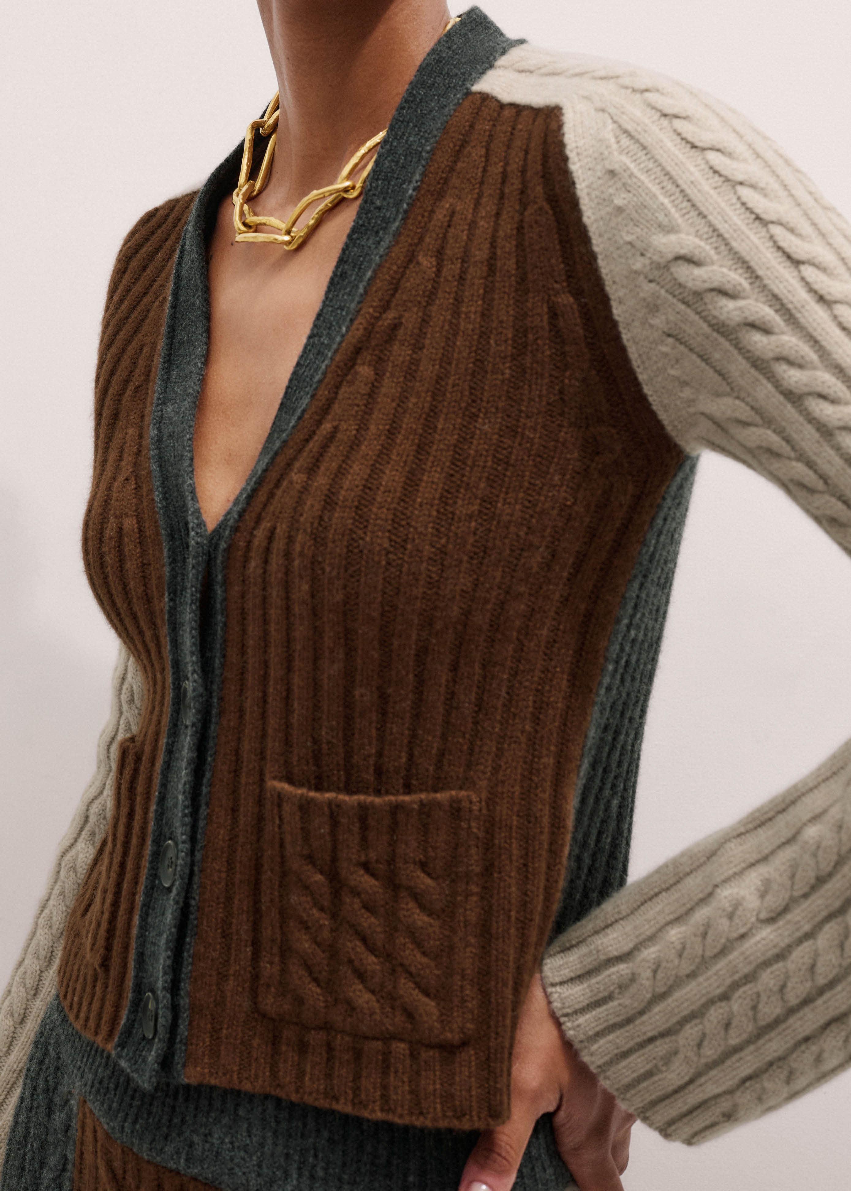 Cable Cardigan Merino + Cashmere | ME+EM Global (Excluding US)