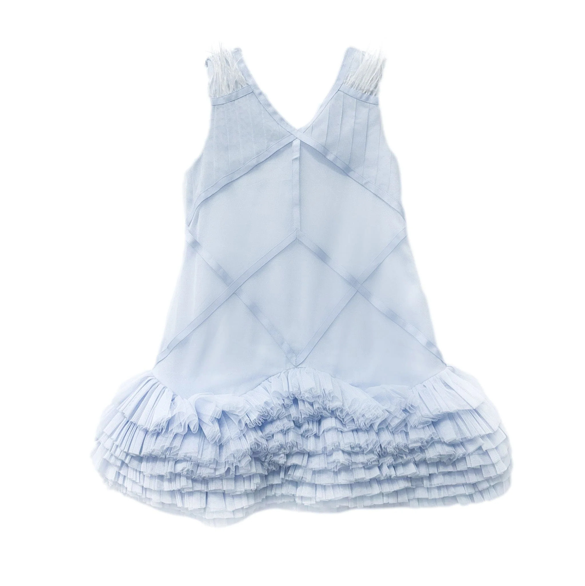 Skylar Blue Tulle Tutu Dress | petite maison kids