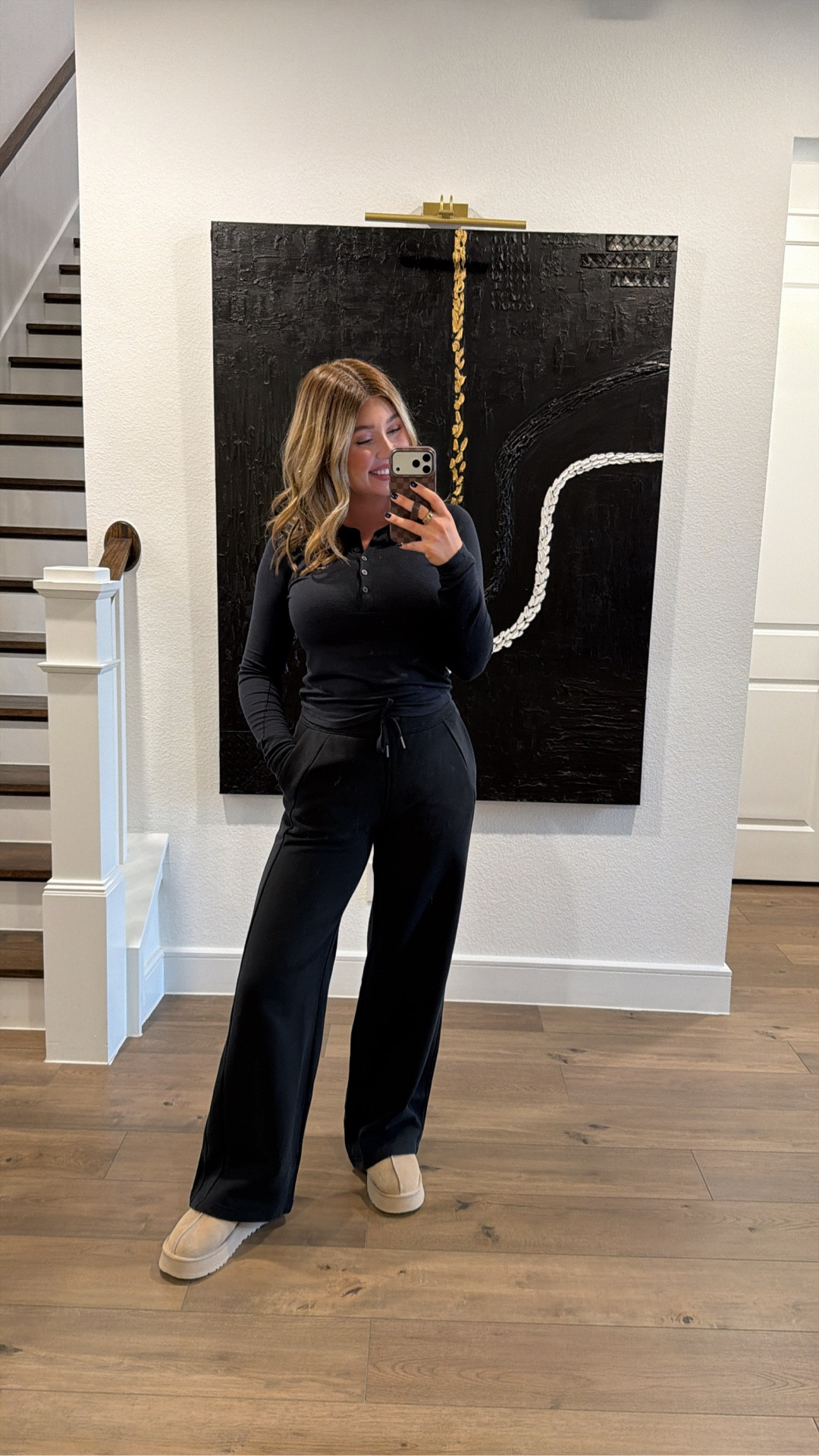 Today’s outfit + gift idea for the lululemon lovers. These wide leg pants on my fav. This is my third color & I love them! Perfect for wearing with platform Uggs bc they run a bit long 

#LTKMidsize #LTKootd