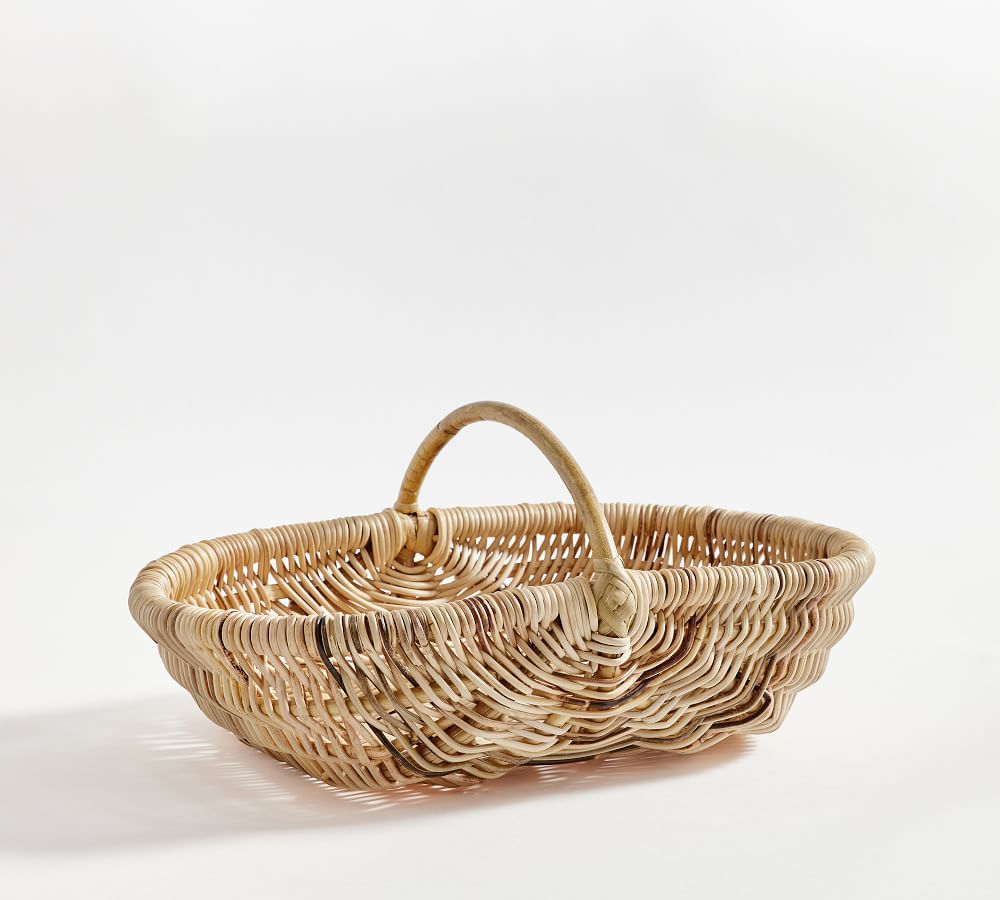 Julia Berolzheimer Mae Handwoven Rattan Baskets | Pottery Barn (US)