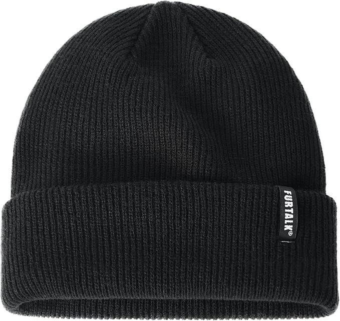 FURTALK Beanie Hat for Women Men Winter Hat Womens Cuffed Beanies Knit Skull Cap Warm Ski Hats Bl... | Amazon (US)