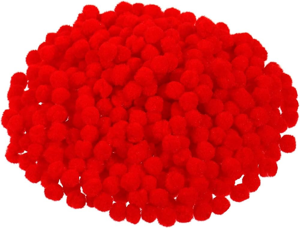 600 Pieces Christmas Pom Poms Fluffy Pom Balls Mini Craft Pompoms for Christmas DIY Party Decorat... | Amazon (US)