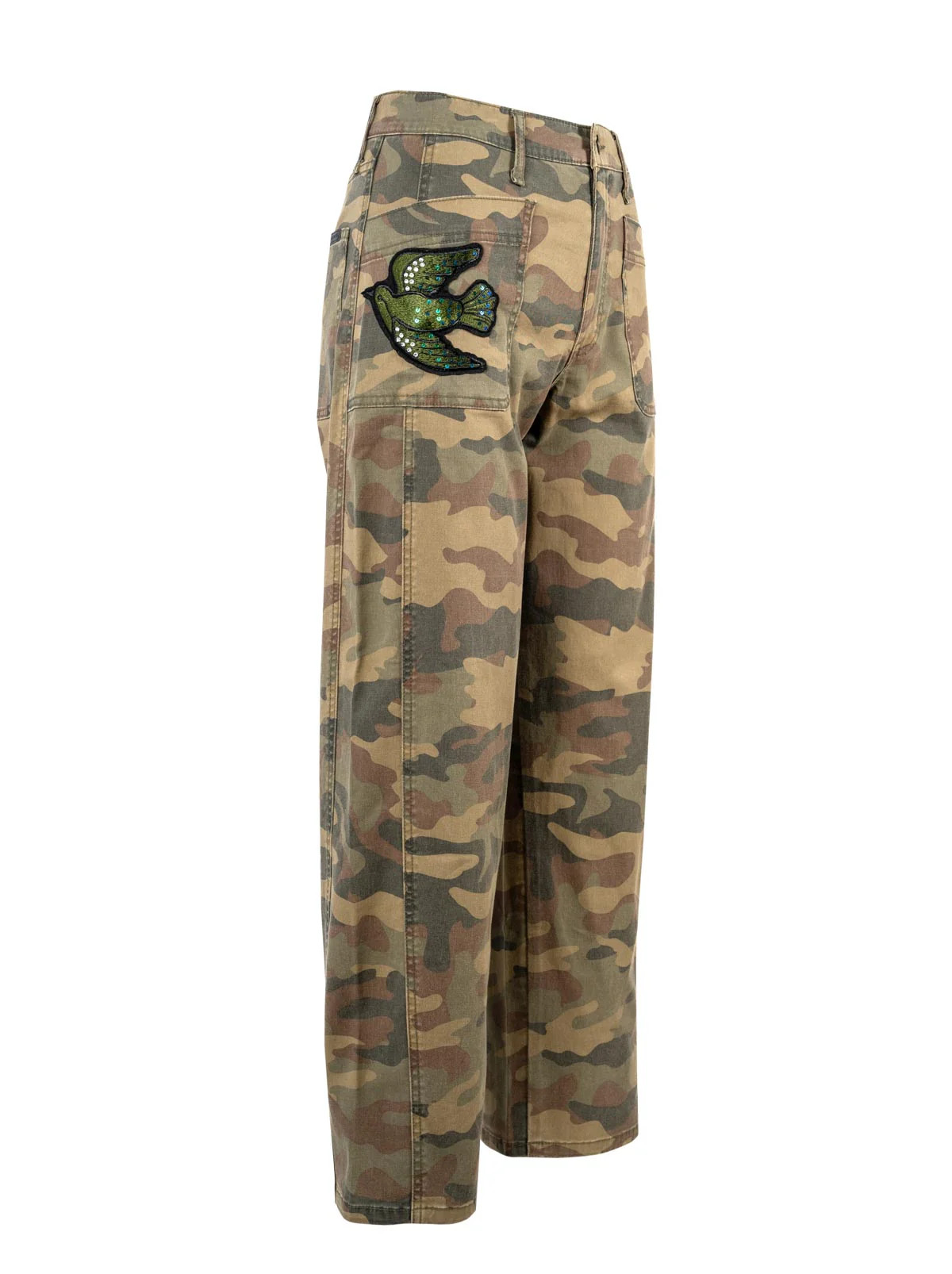 Relaxed Barrel Jeans in Camo | Jessica Simpson E Commerce