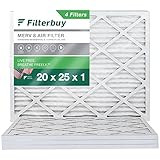 Filterbuy 20x25x1 Air Filter MERV 8 Dust Defense (4-Pack), Pleated HVAC AC Furnace Air Filters Replacement (Actual Size: 19.50 x 24.50 x 0.75 Inches) | Amazon (US)