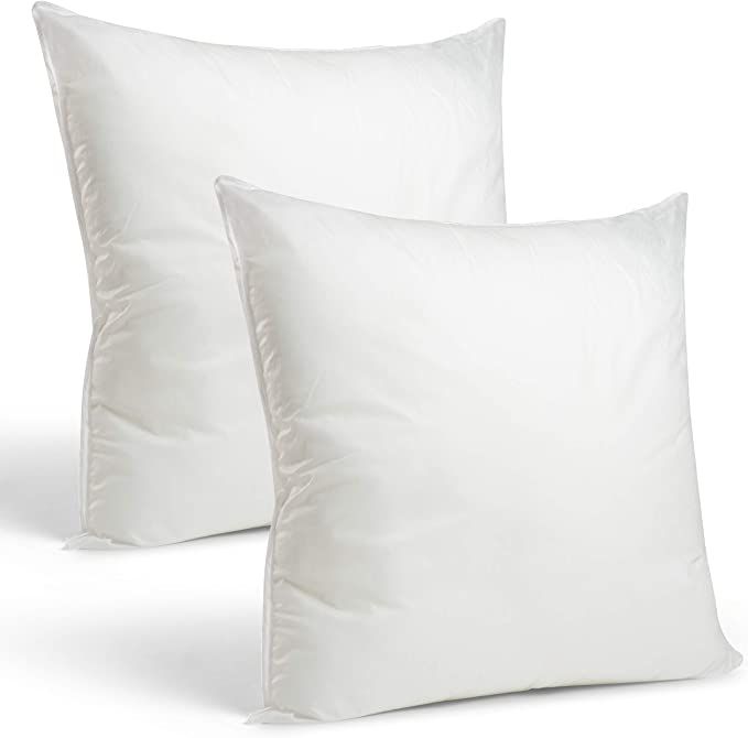 Foamily Throw Pillows Insert Set of 2 - 26 x 26 Premium Euro Sham Decorative for Bed or Couch Mad... | Amazon (US)