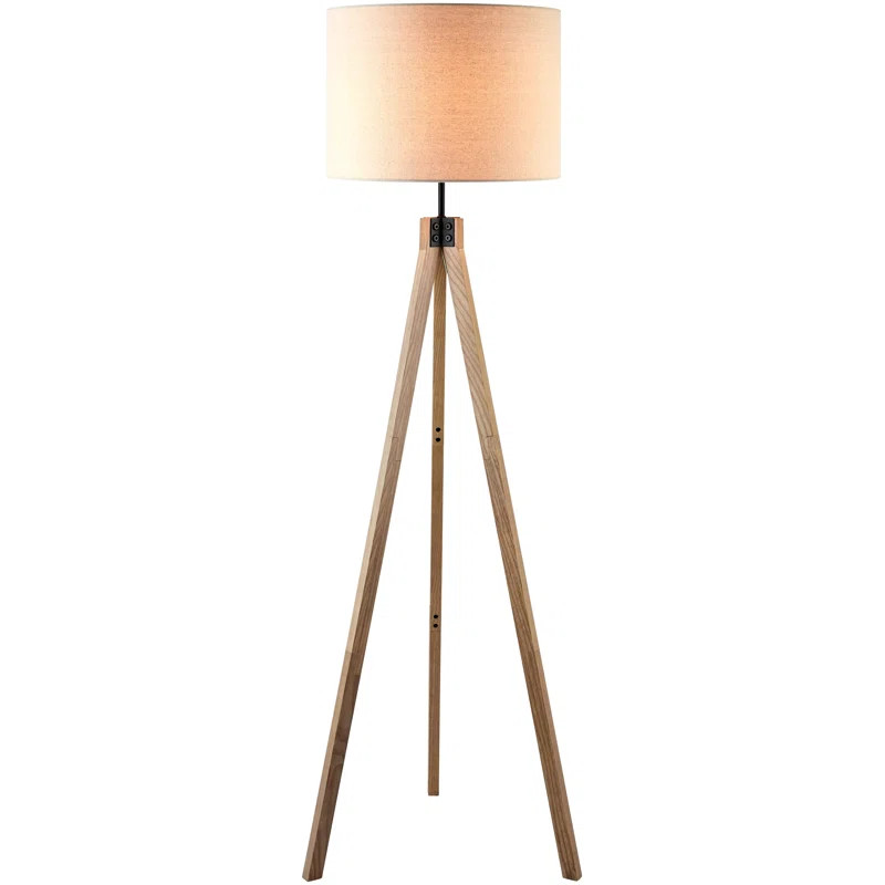 Wade Logan® Boxleye 61'' Wood Body Tripod Floor Lamp & Reviews | Wayfair | Wayfair North America