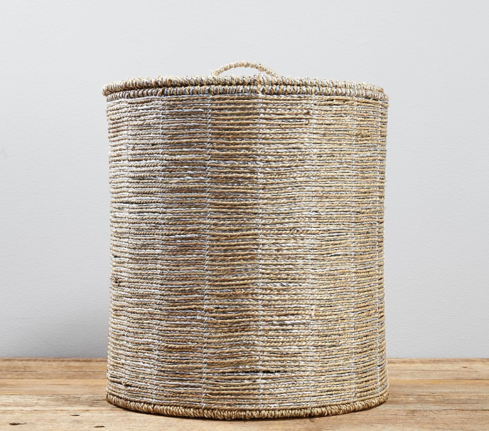 Silver Rope Hamper | Pottery Barn Kids