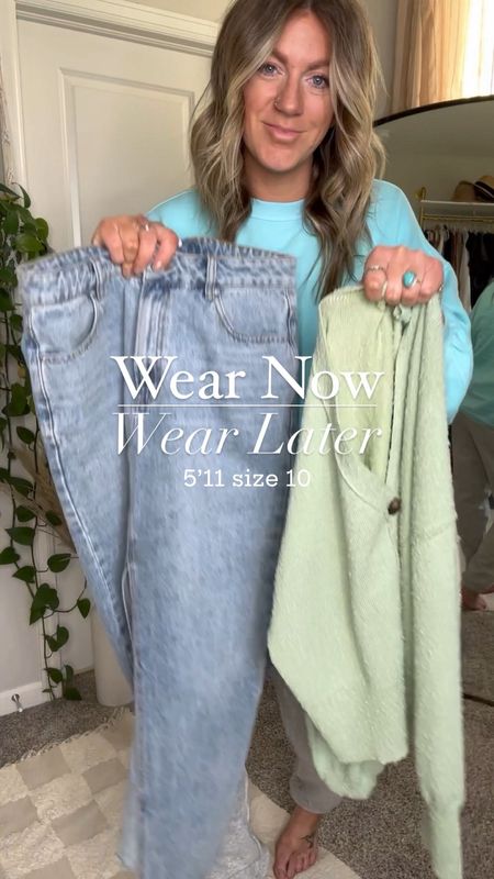 Wear now, wear later
Cardigan- large
Denim skirt - 8 (brand runs big)
Tank - large
Topcoat - medium, fits very oversized 


#LTKmidsize #LTKVideo #LTKstyletip