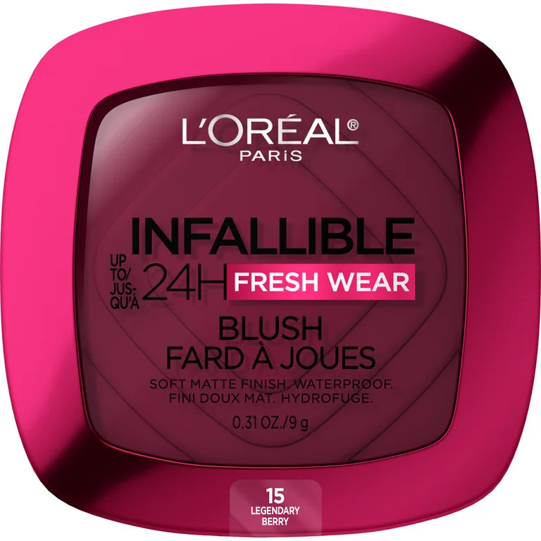 L'Oreal Paris Infallible Up to 24H Fresh Wear Soft Matte Blush, Legendary Berry, 1 kit | Walmart (US)