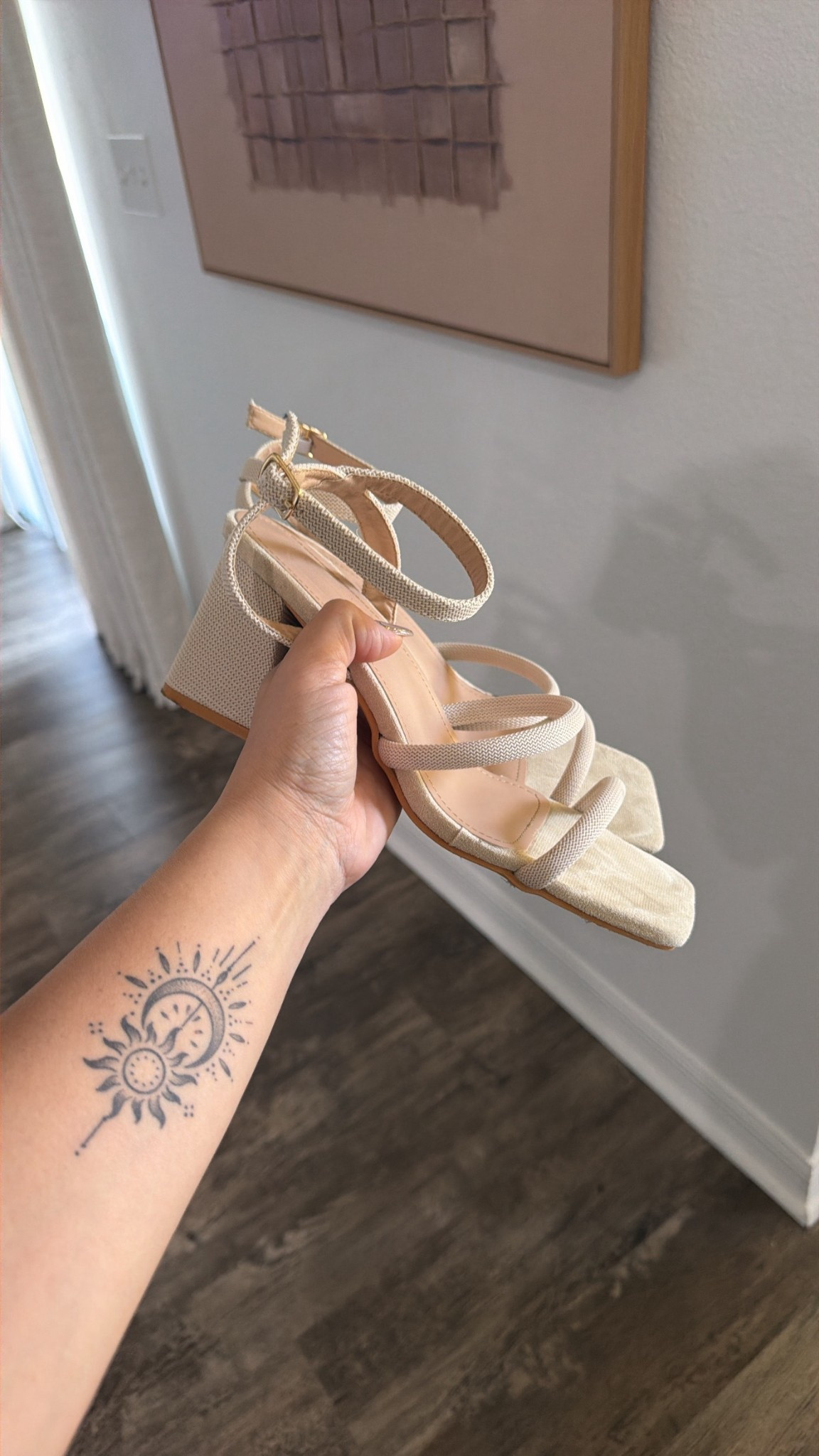 Beige sandals 