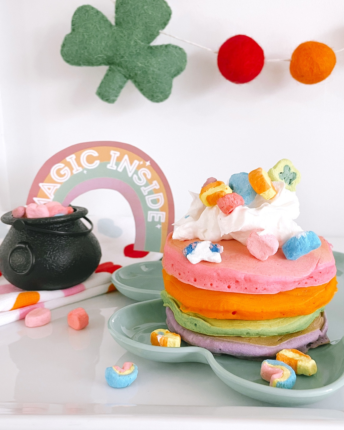 Rainbow pancake stack

#LTKkids #LTKSeasonal #LTKfamily