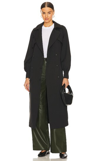 Lovely Trench Coat in Black | Revolve Clothing (Global)