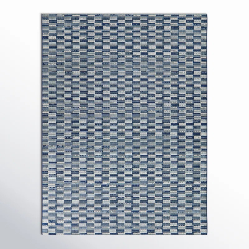 Riane Blue Indoor/Outdoor Rug | AllModern
