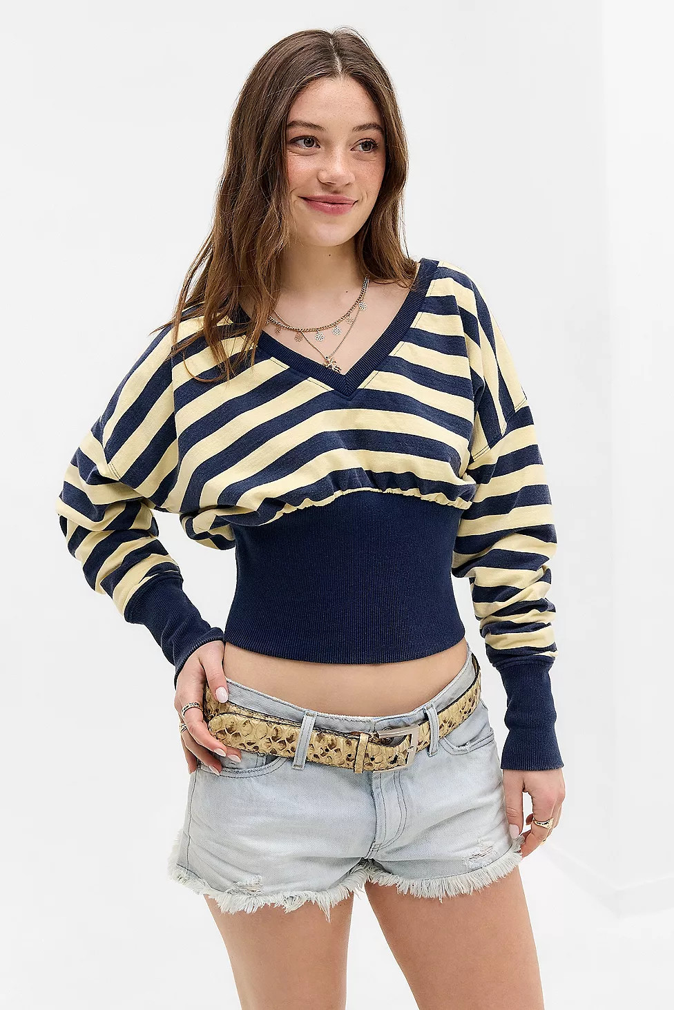 BDG Stripe Temper Sweatshirt | Urban Outfitters UK