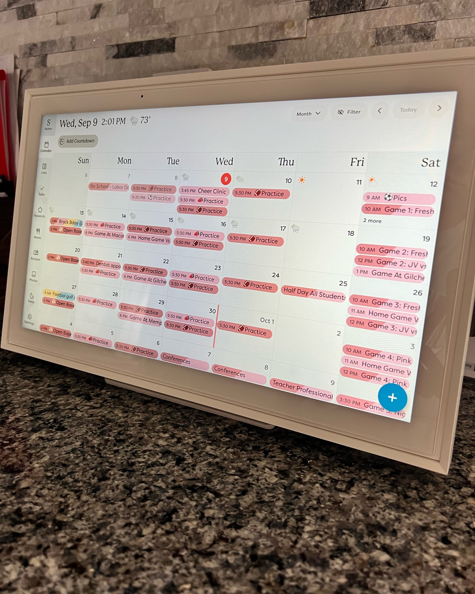 Back-to-school schedules are officially scheduling 😅📅 Between school, sports, practices, appointments + everything else… this has been SUCH a good way to keep our whole family on the same page.

I love being able to see everything in one place without constantly asking “wait… what do we have tonight?” 😂
I don’t know what I would do without this device. And the app that comes with it makes putting events on the calendar so much easier!

#SkylightCalendar #BackToSchoolOrganization #FamilyOrganization #MomLife #BackToSchoolMustHaves #HomeOrganization