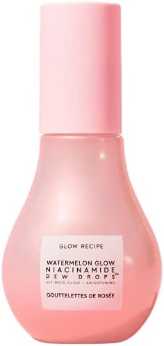 Glow Recipe Watermelon Glow Niacinamide Dew Drops Highlighting Serum with Hyaluronic Acid + Vitamin  | Amazon (US)