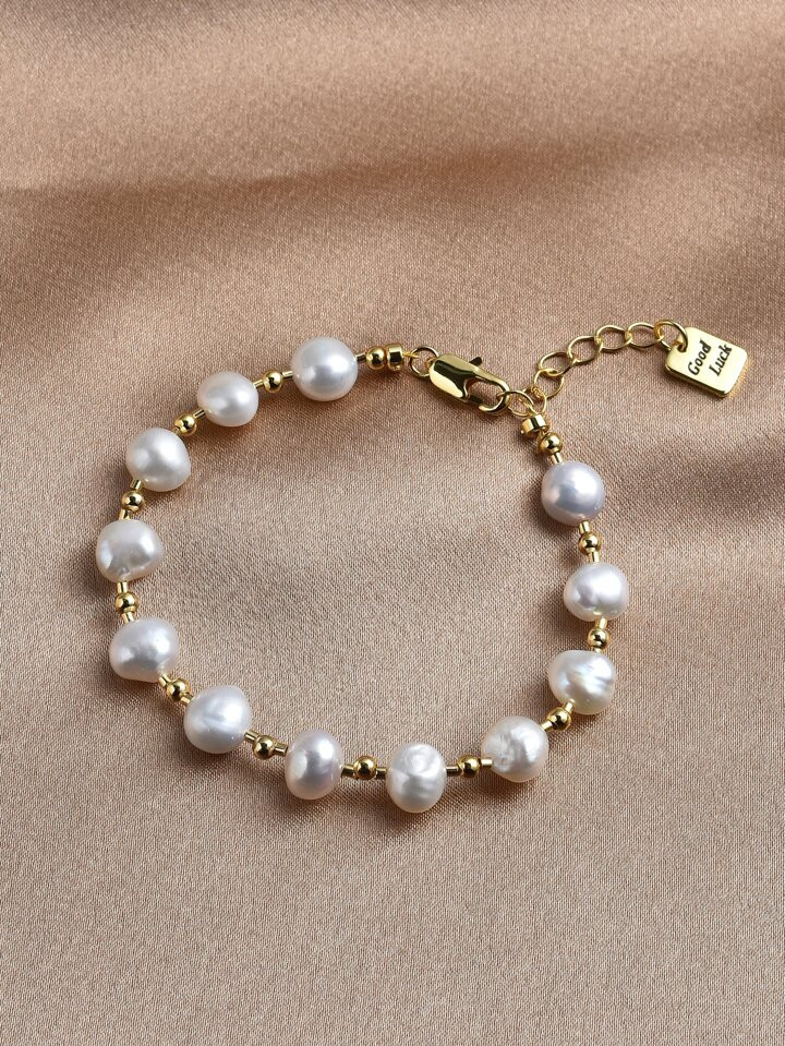 Cultured Pearl Decor Bracelet | SHEIN