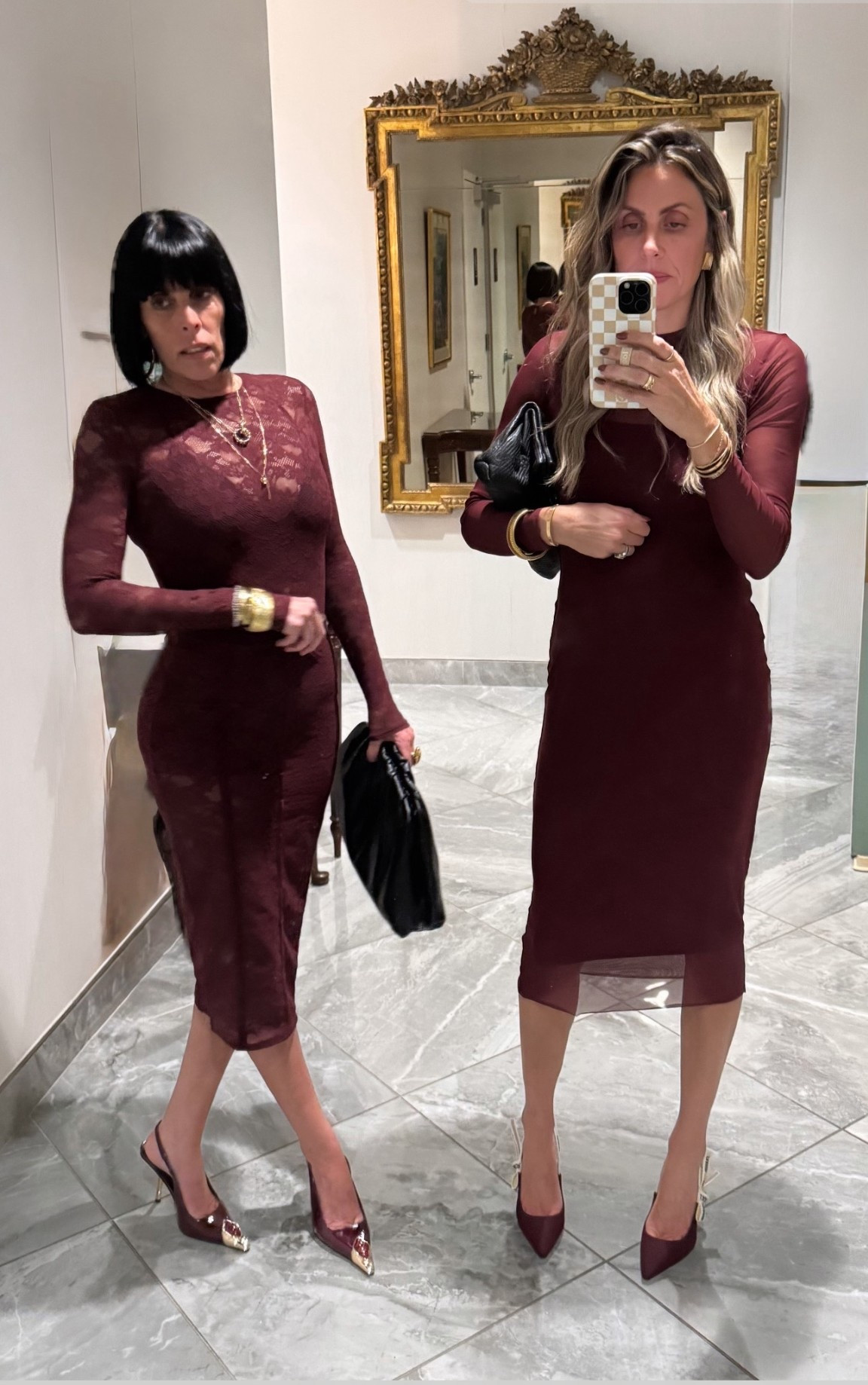  Getting ready for a night at @thepierreny …wearing my @stevemadden dress and @dior heels, and the best part? My sister matched my vibe in her own burgundy look …because style (and confidence) runs in the family. 👯‍♀️

Here’s to fashion that tells a story, sisterhood, and unforgettable New York nights. 🗽❤️

#PierreHotel #NYCFashion #CharityEventStyle #StevenMadden #DiorHeels #BurgundyDress #NYCStyle #SistersInStyle #fashionover40 #charity 

#LTKStyleTip #LTKOver40