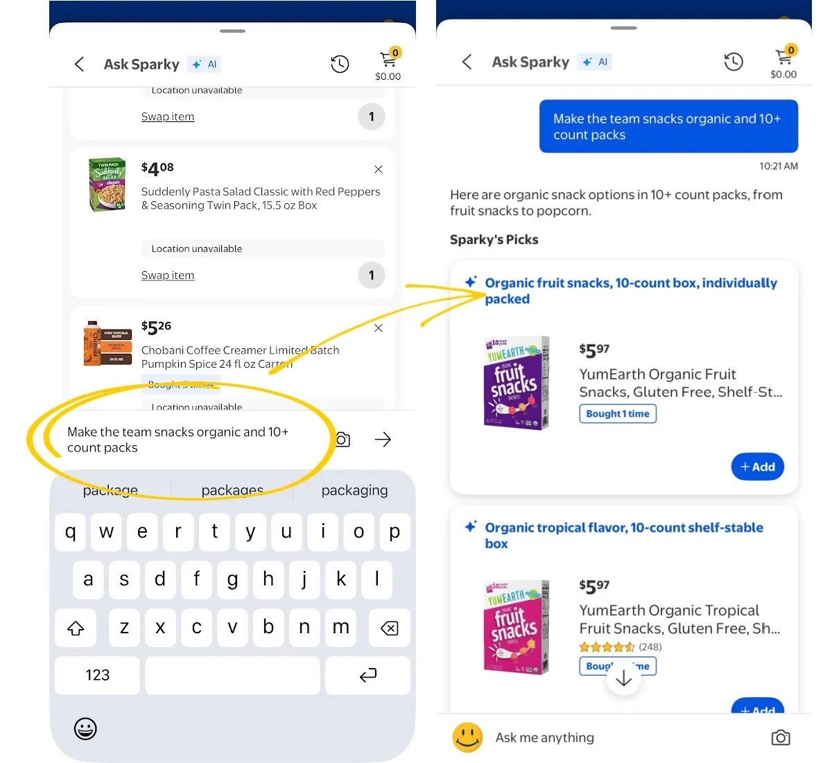 #WalmartPartner #WalmartStyle
Wait, @Walmart has an AI shopping assistant?! 🤯🛒 Sparky can turn your grocery list into a shoppable cart, find suggest recipes, trending finds, and even have it course organic and toxic free swaps! Plus, SO much more! 😍 You can even ask for healthier options or budget-friendly finds. How cool is that?!
✨ Sparky is FREE in the Walmart app! Tap our link to shop with Sparky now and make your life easier. 🫶