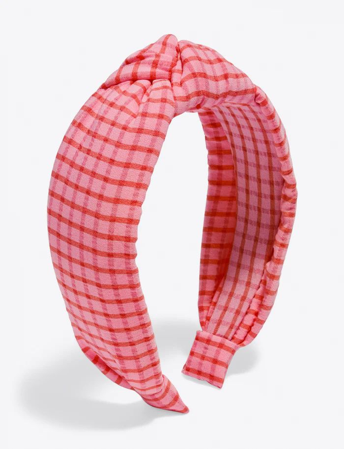 Knotted Headband in Gingham | Draper James (US)