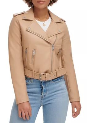 Levi's® Faux Leather Belted Moto Jacket | Belk