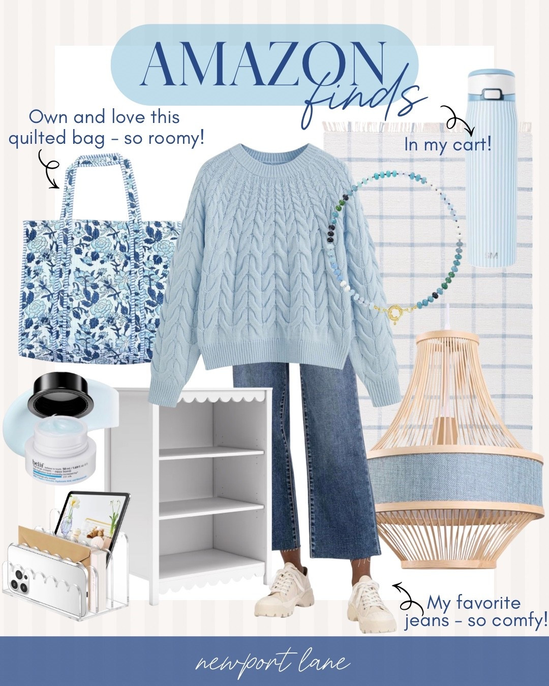 This blue and white Amazon finds collage is filled with my top coastal home decor and fashion picks you’ll love. From blue and white accents for every room to wardrobe staples that bring beachy vibes everywhere you go, these affordable finds make stylish living easy.



#LTKOver40 #LTKootd #LTKHome
