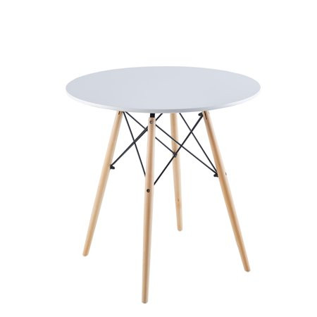 Musuos Round Dining Table with MDF Top Wooden Legs Modern Furniture | Walmart (US)