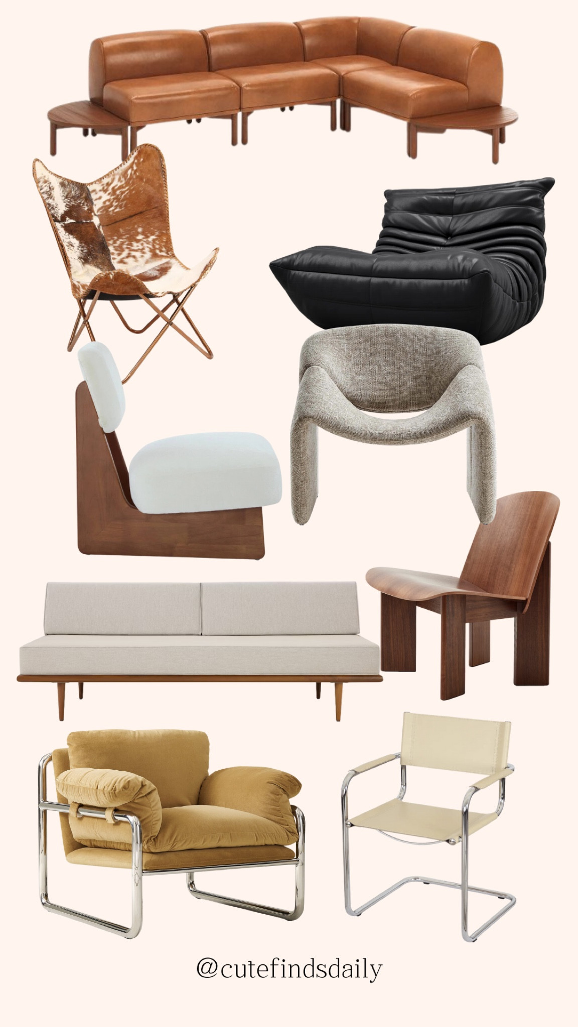 MCM style accent chairs and sofas for the home and apartment living room - mid century modern furniture 

#LTKHome #LTKMens #LTKautumn