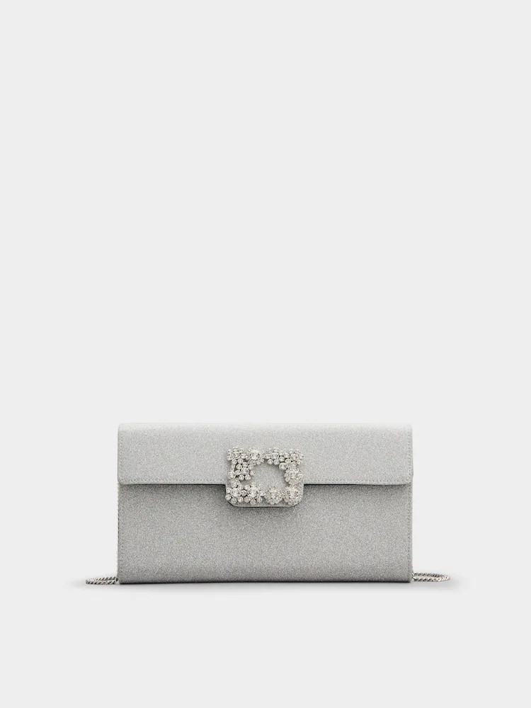 Efflorescence Clutch in glitter | Roger Viver US