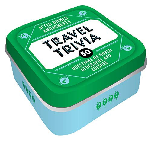 Chronicle Books After Dinner Amusements: Travel Trivia: 50 Questions on World Geography and Culture (Family Friendly Trivia Card Game, Portable Camping and Holiday Games) | Amazon (US)