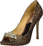 Badgley Mischka Women's Vanetia II Pump, Platino Lace, 8 M US | Amazon (US)