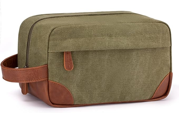 Vorspack Travel Toiletry Bag - Hanging Toiletry Bag for Men Water Resistant Canvas Shaving Bag wi... | Amazon (US)