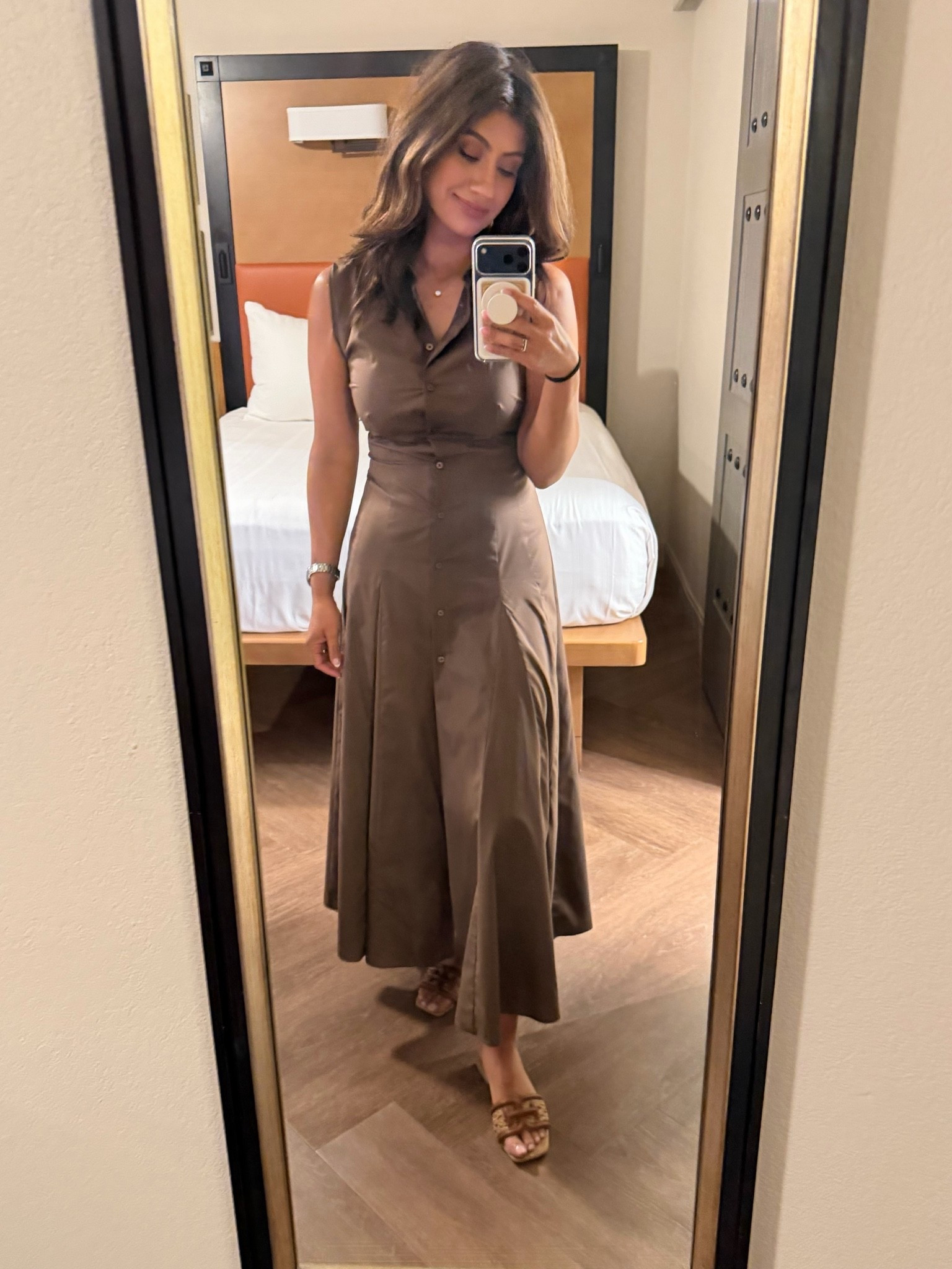 Neutral dresses + summer tan = my favorite combo lately 🤎✨
This effortless midi dress is from Mango and feels so elevated for summer dinners, vacations, and date nights.

Wearing an Small

#LTKootd