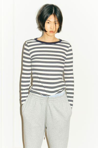 Ribbed Jersey Top | H&M (US + CA)