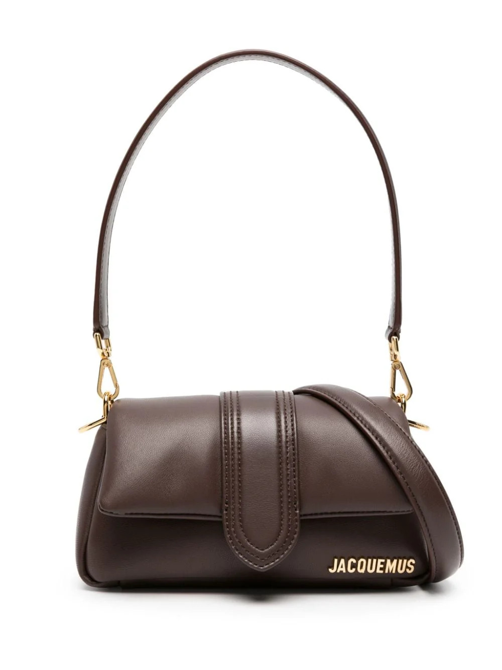 Jacquemus Women's Le Petit Bambimou Leather Shoulder Bag in Brown | Size UNI | 233BA335 | LOZURI
