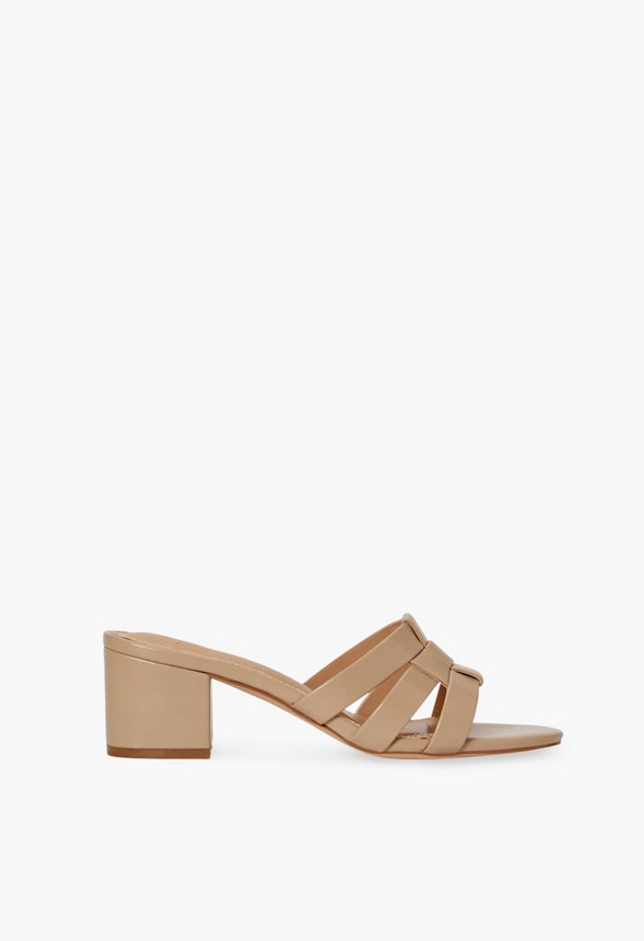 Sophia Strappy Heeled Mule Sandal | JustFab