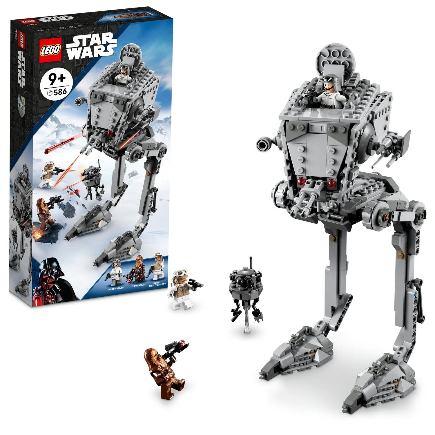 LEGO Star Wars Hoth AT-ST 75322 Building Kit; Construction Toy for Kids Aged 9 and Up, with a Bui... | Walmart (US)