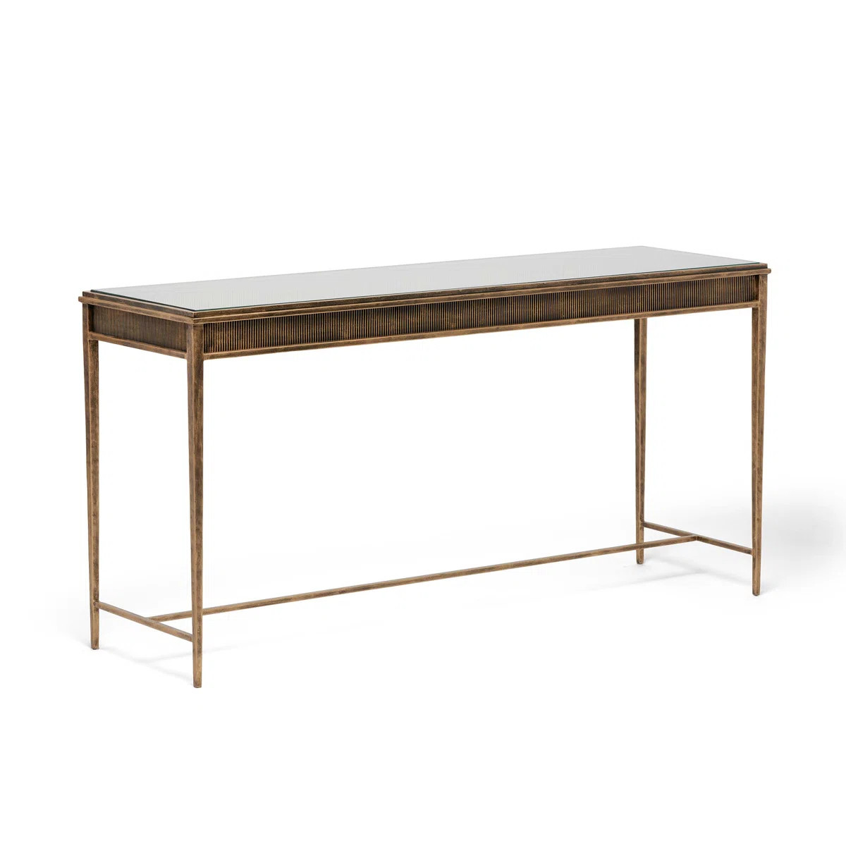 Camille 60'' W Glass Console Table | Perigold
