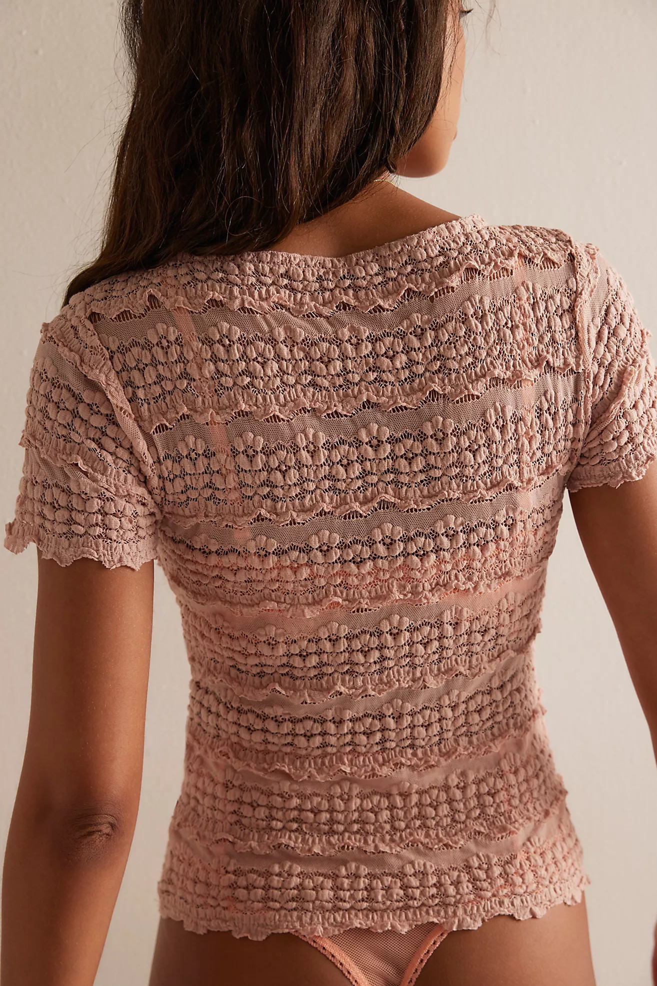 Angelina Lace Tee | Free People (UK)