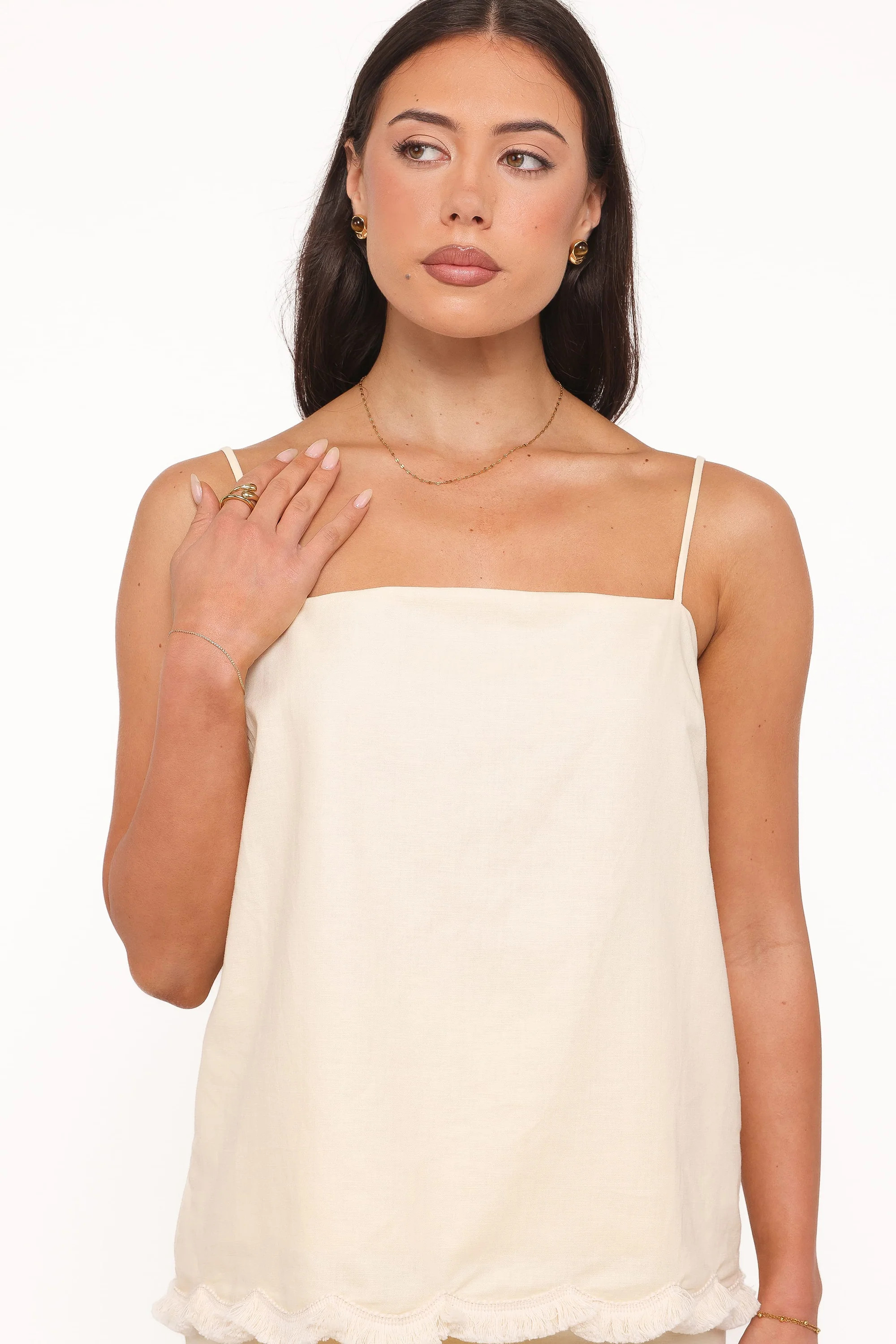 Venate Scallop Skirt Set - Yellow | Petal & Pup (US)