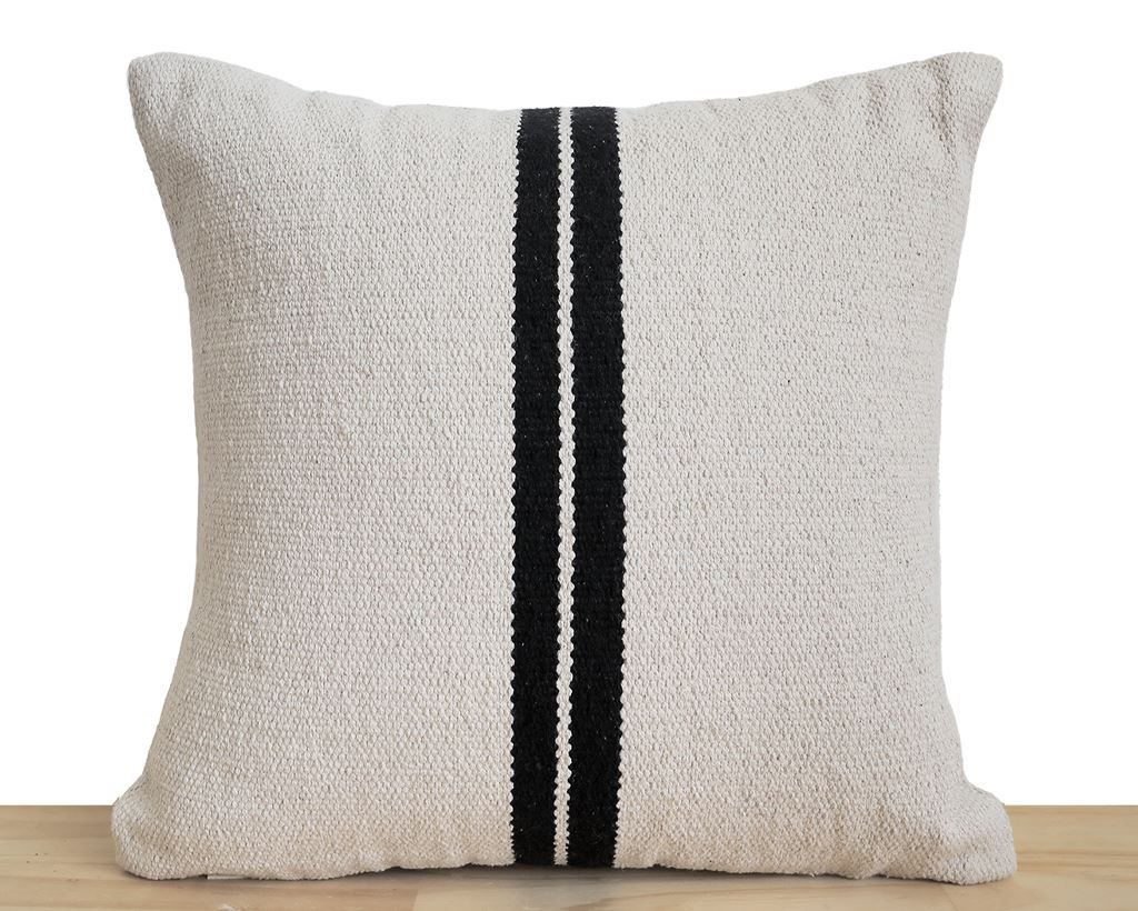 Thick Farmhouse Style Handwoven Pillow Cover | Coterie, Brooklyn