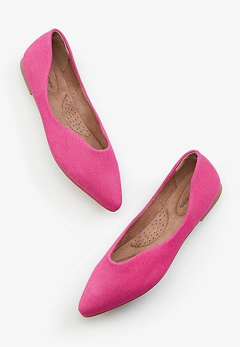 Julia Pointed Toe Flats | Maurices